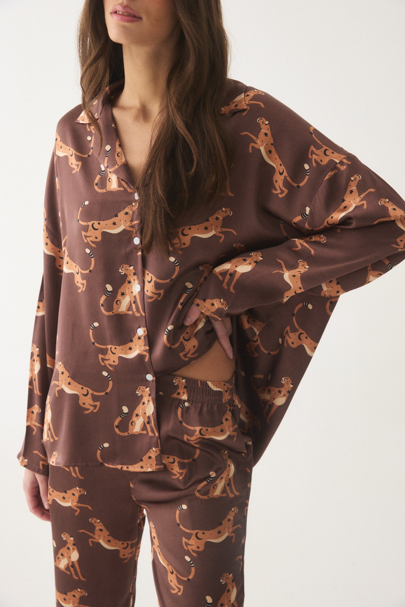 PIJAMA LIBRA ARA BROWN LARGO