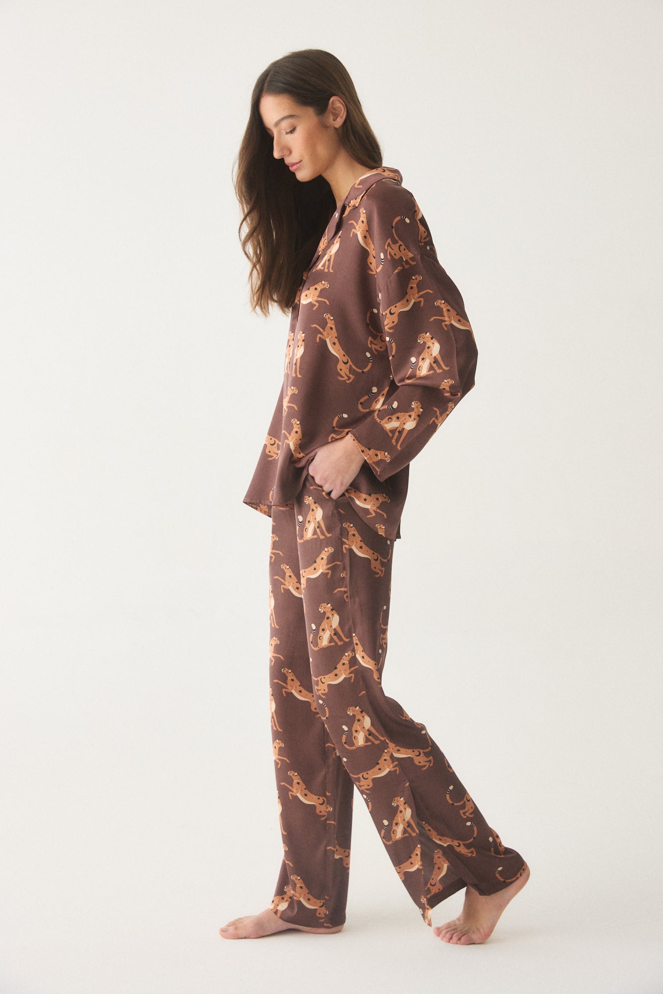 PIJAMA LIBRA ARA BROWN LARGO