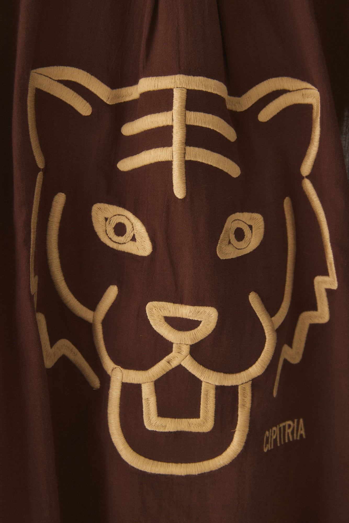 CAMISA GALA MARRON