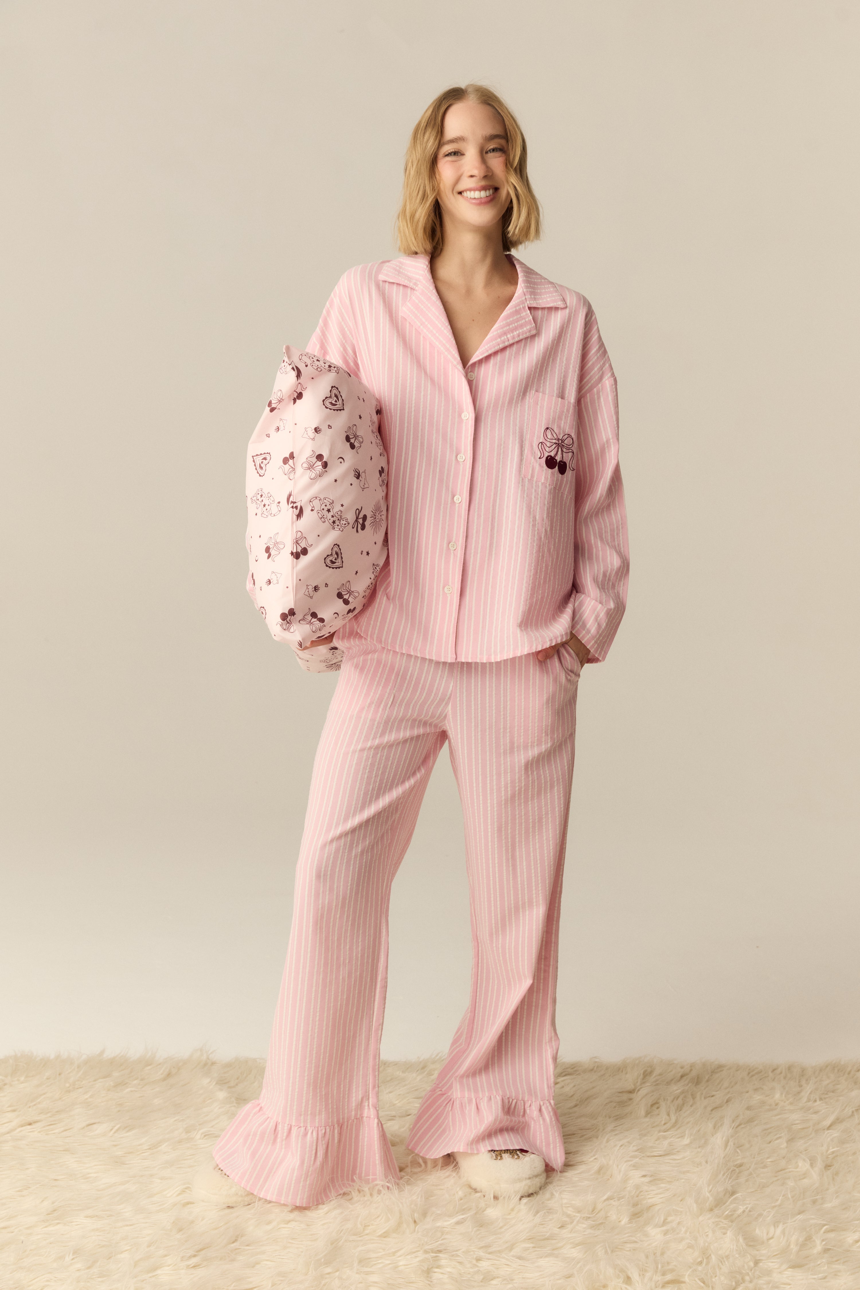 PIJAMA CORAL ROSA