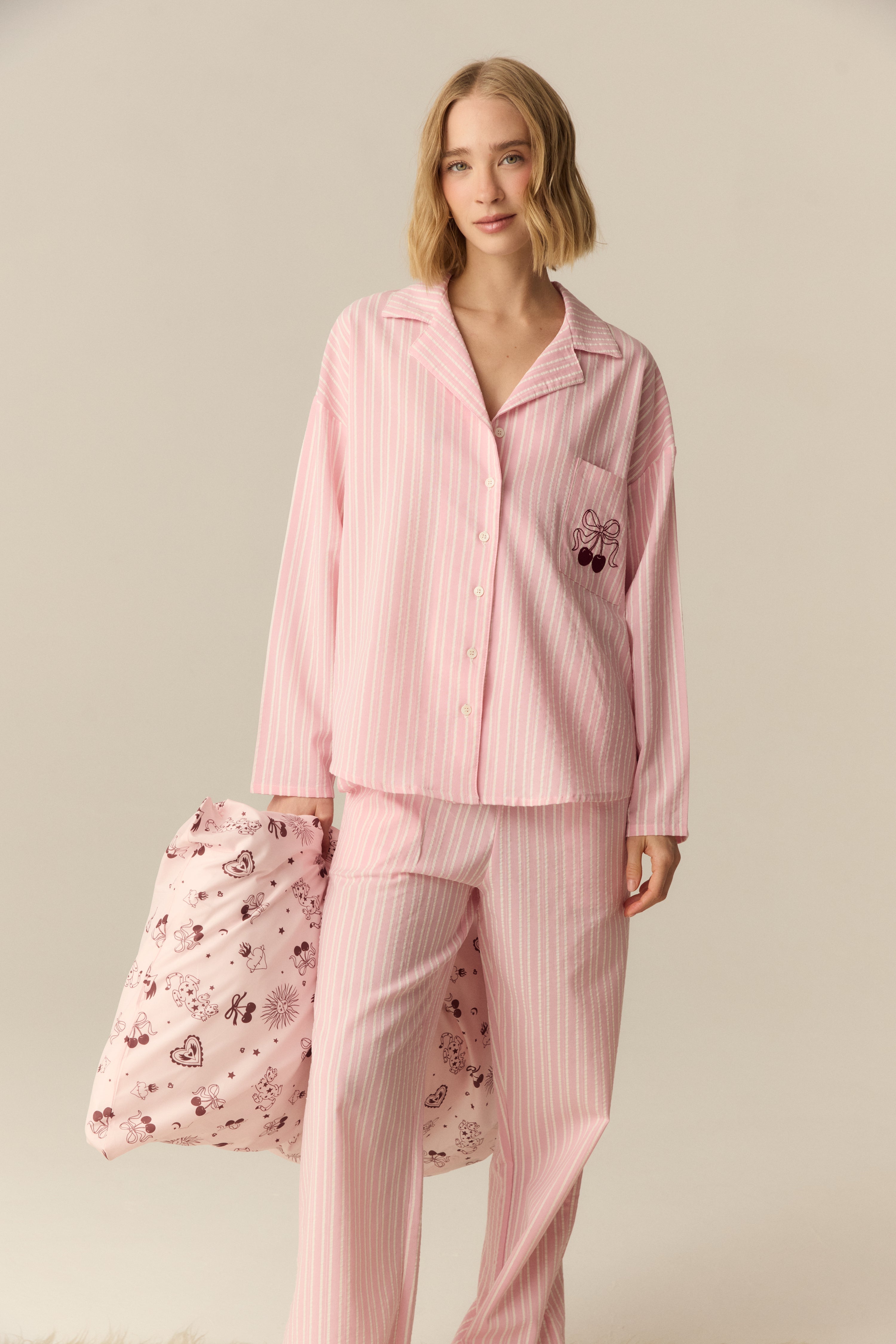 PIJAMA CORAL ROSA