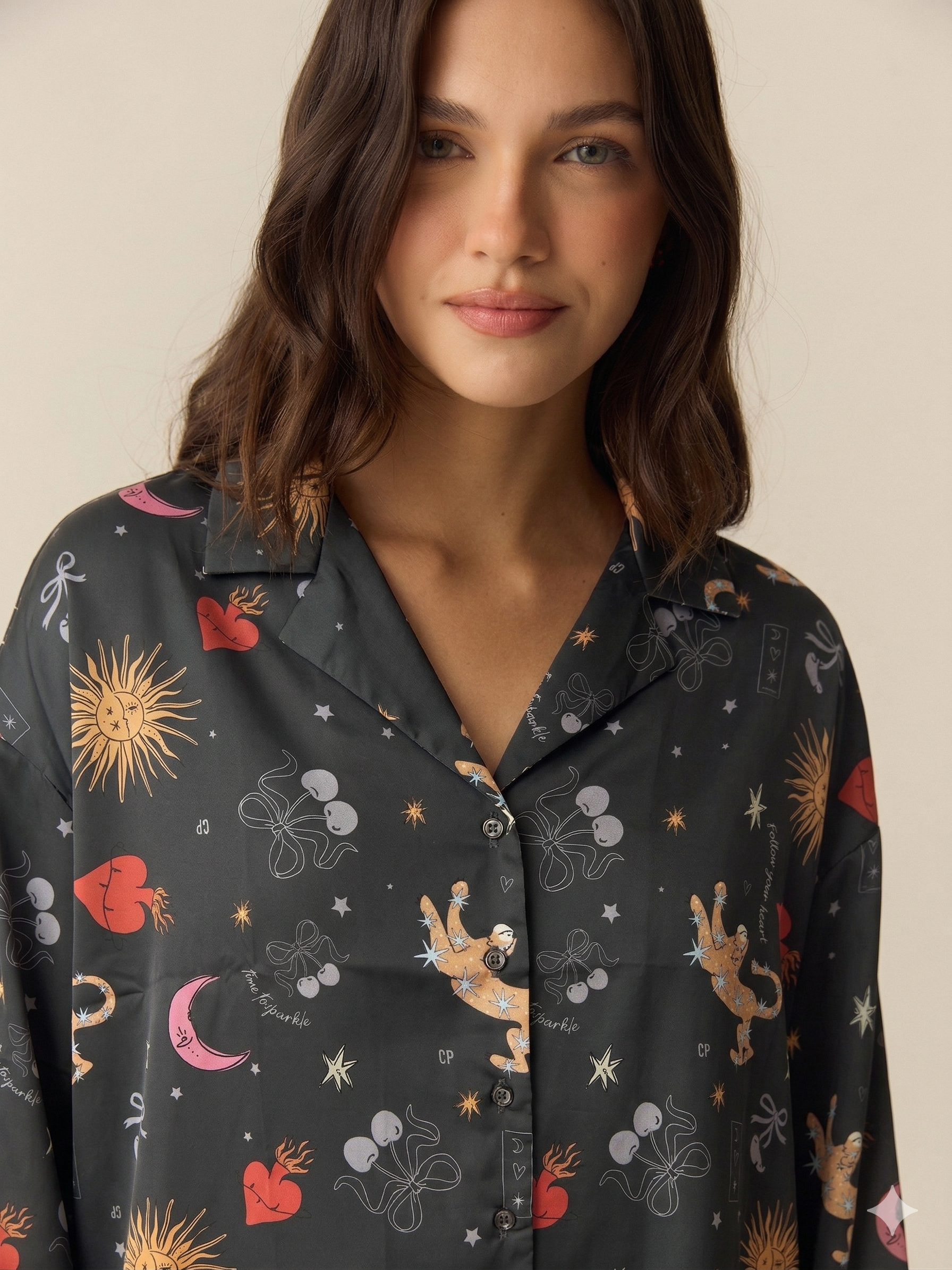PIJAMA ASTRO COSMOS BLACK