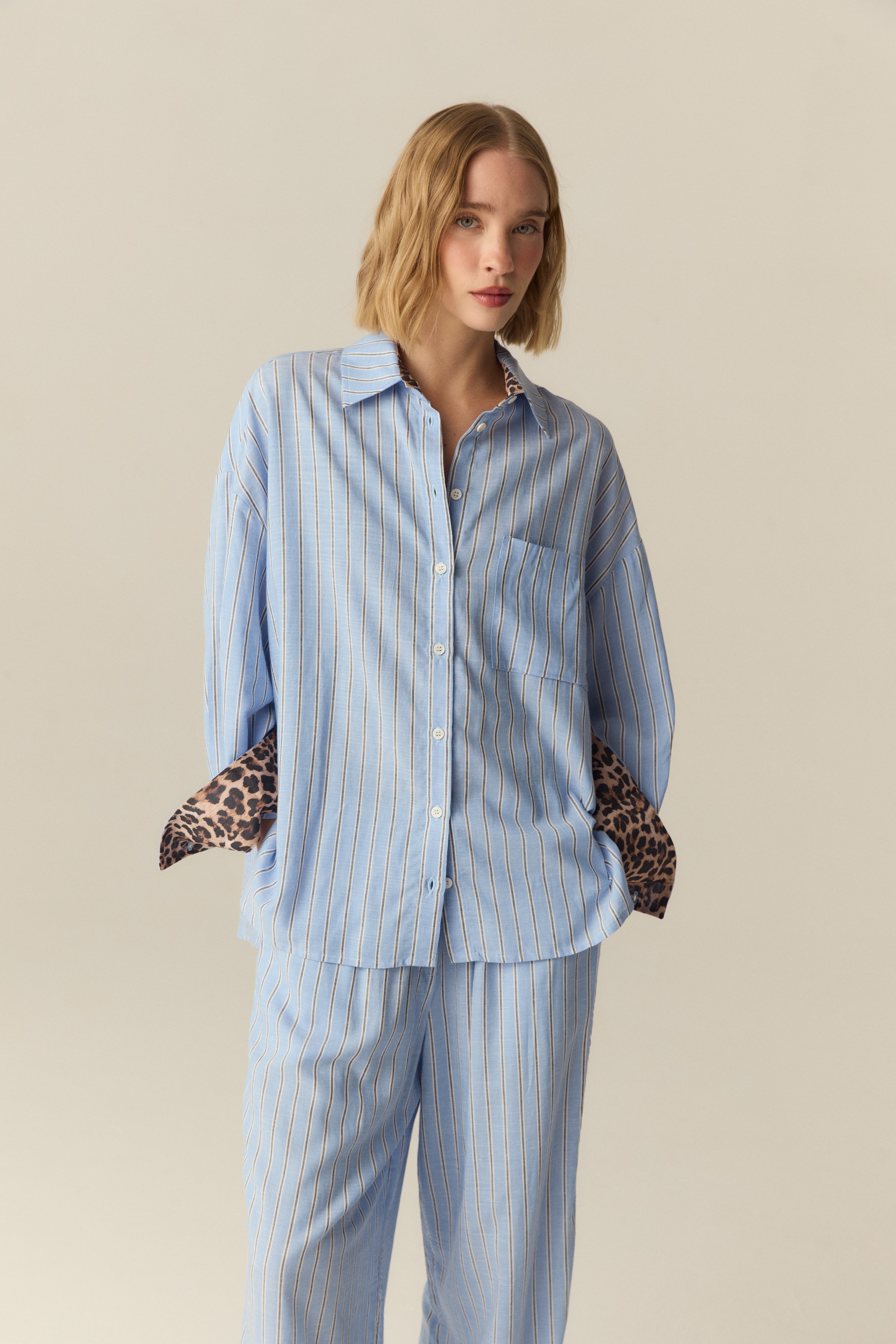 PIJAMA ZAFIRO CELESTE