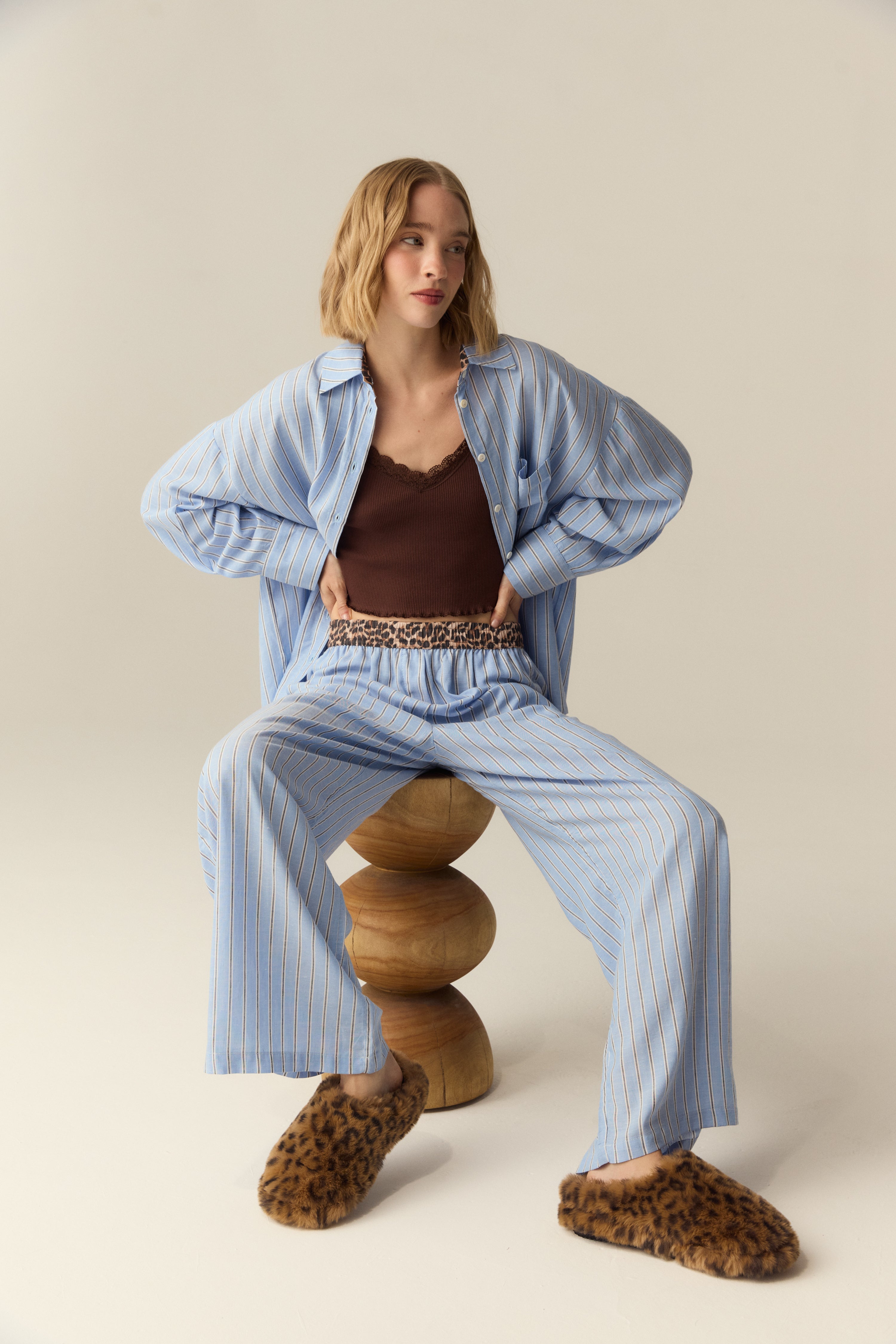 PIJAMA ZAFIRO CELESTE