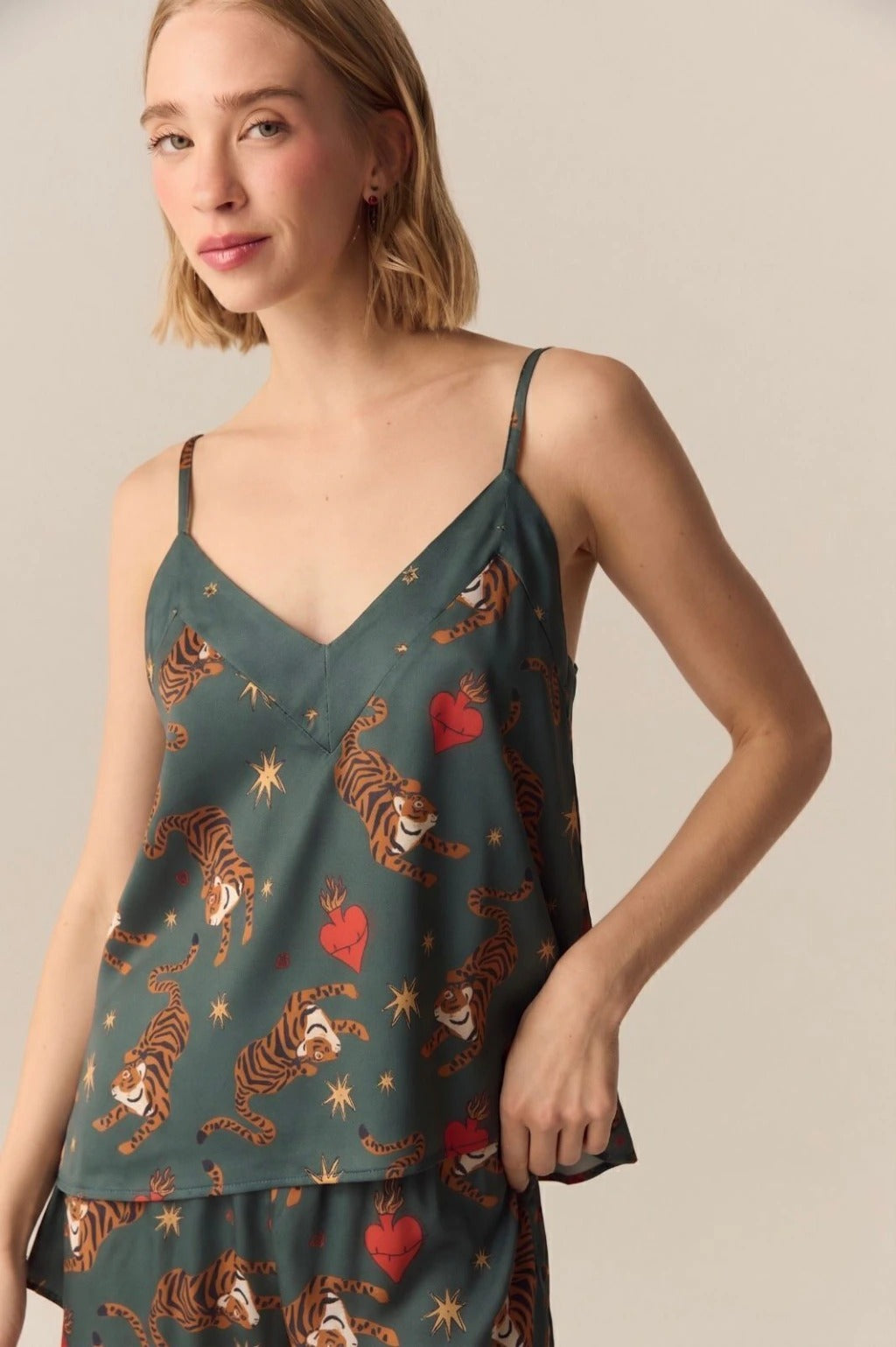 PIJAMA VENUS VEGA GREEN CORTO