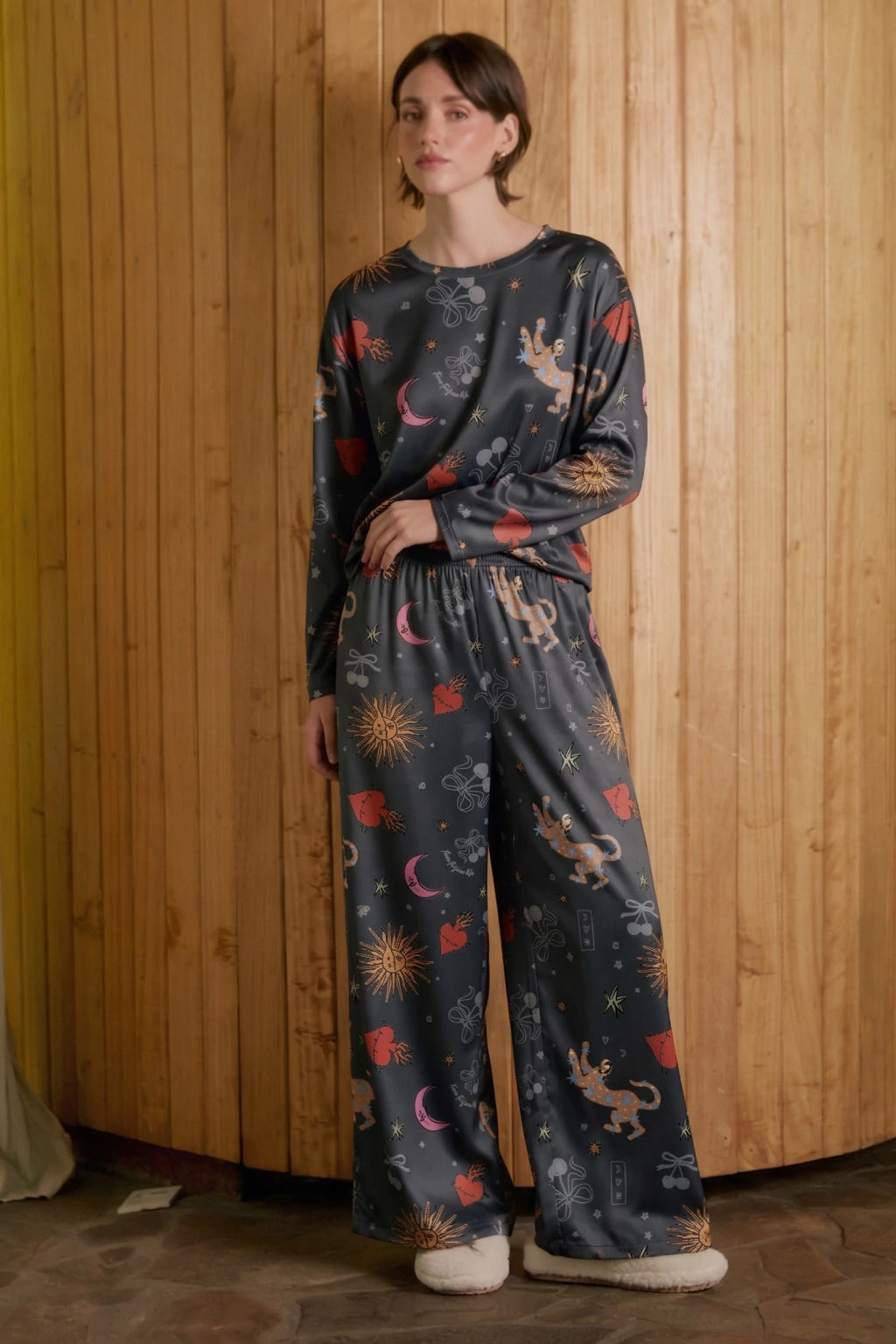 PIJAMA GRUS COSMOS BLACK