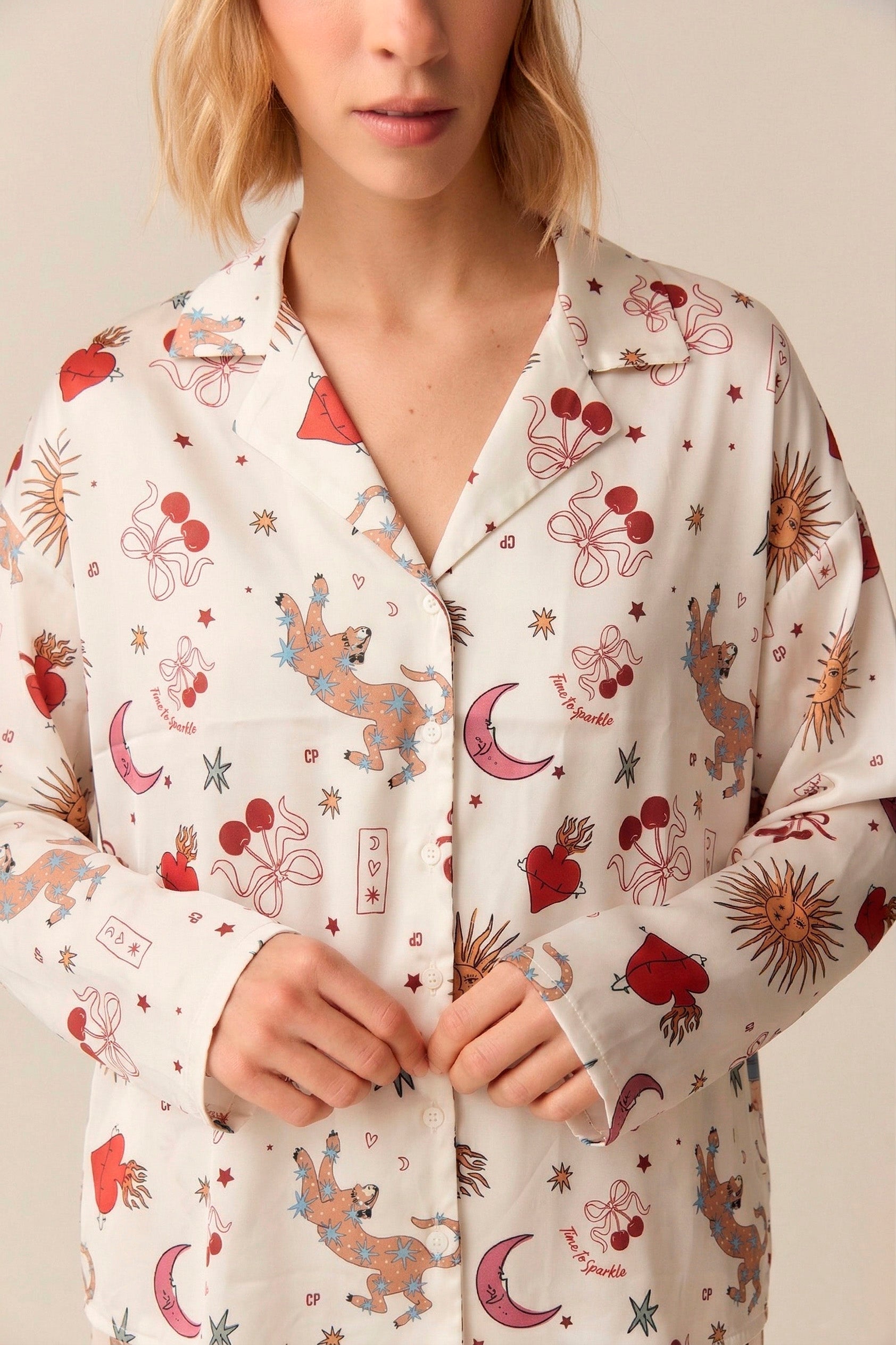 PIJAMA ALUDRA COSMOS WHITE